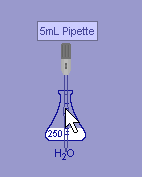 Detailed view of pipette.