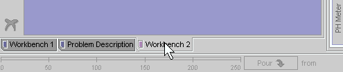 Clicking on a workbench tab